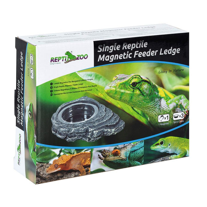 ReptiZoo Magnetic Arboreal Feeder Rock 12x8cm