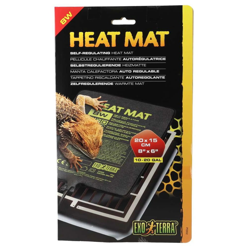 Exo Terra Heat Mat Self Regulating Ptc 20X15Cm 8W Heating