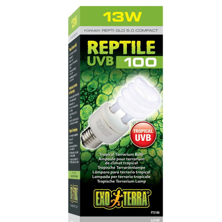 Exo Terra Reptile Uvb100 Compact Lamp 13W Lighting