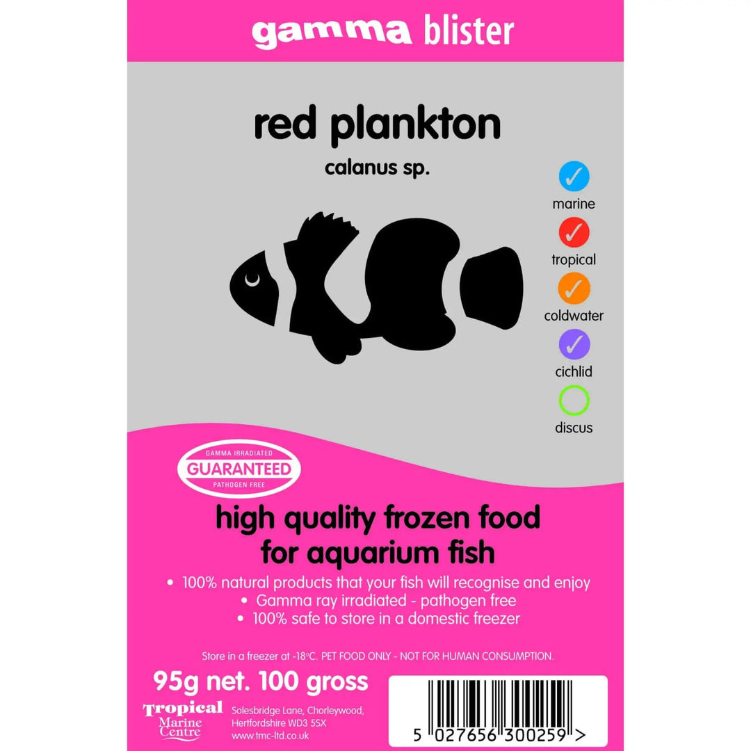 Buy Gamma Blister Red Plankton 95g (ZGF135) Online at £3.89 from Reptile Centre