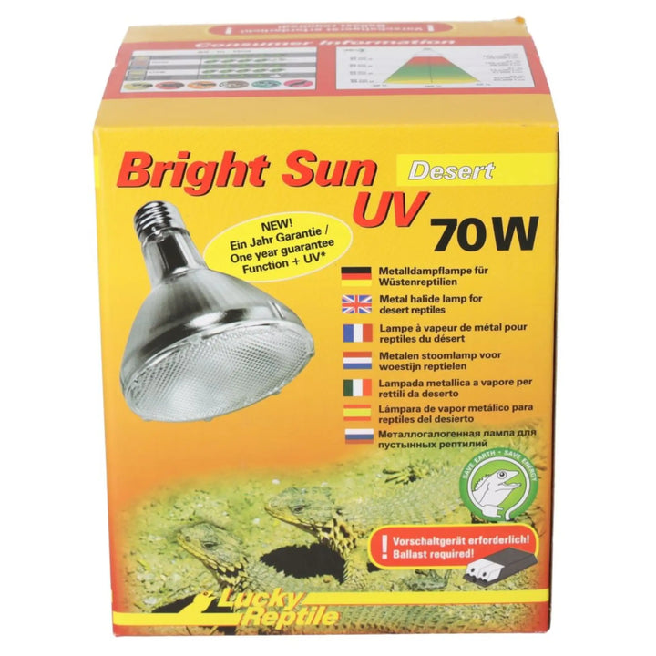 Lucky Reptile Bright Sun Uv Desert 70W Heating