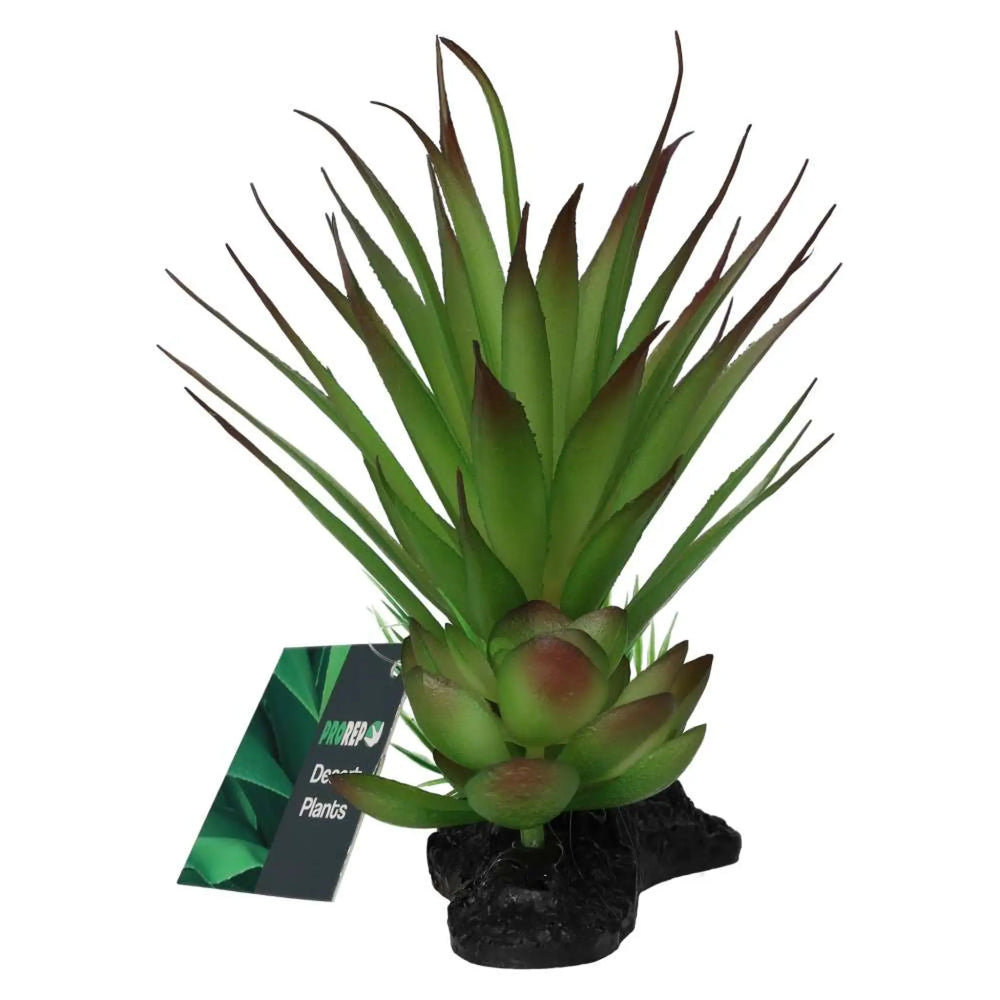 Prorep Articial Agave Plant On Log Decor