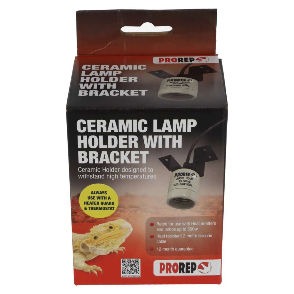 Prorep Ceramic Lamp Holder With Bracket Heating