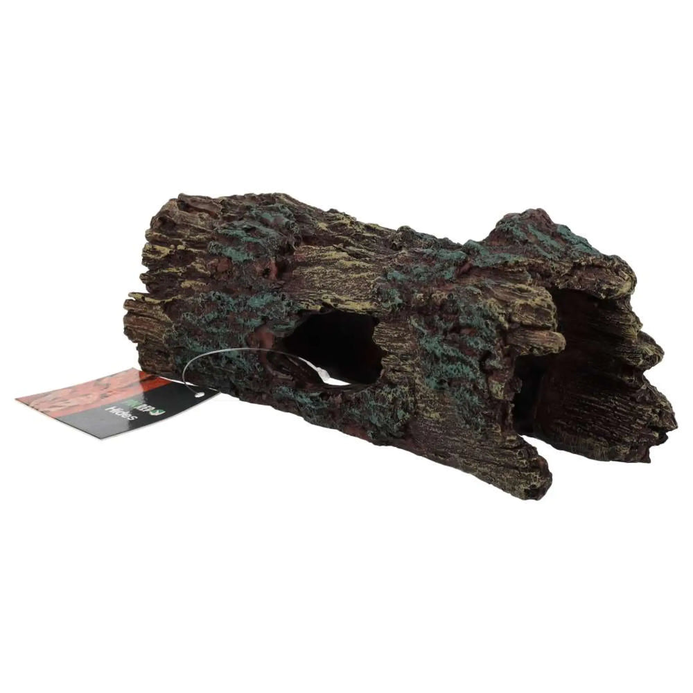 Prorep Resin Dark Wood Log Hide Medium 18.5X7X7.2Cm Decor