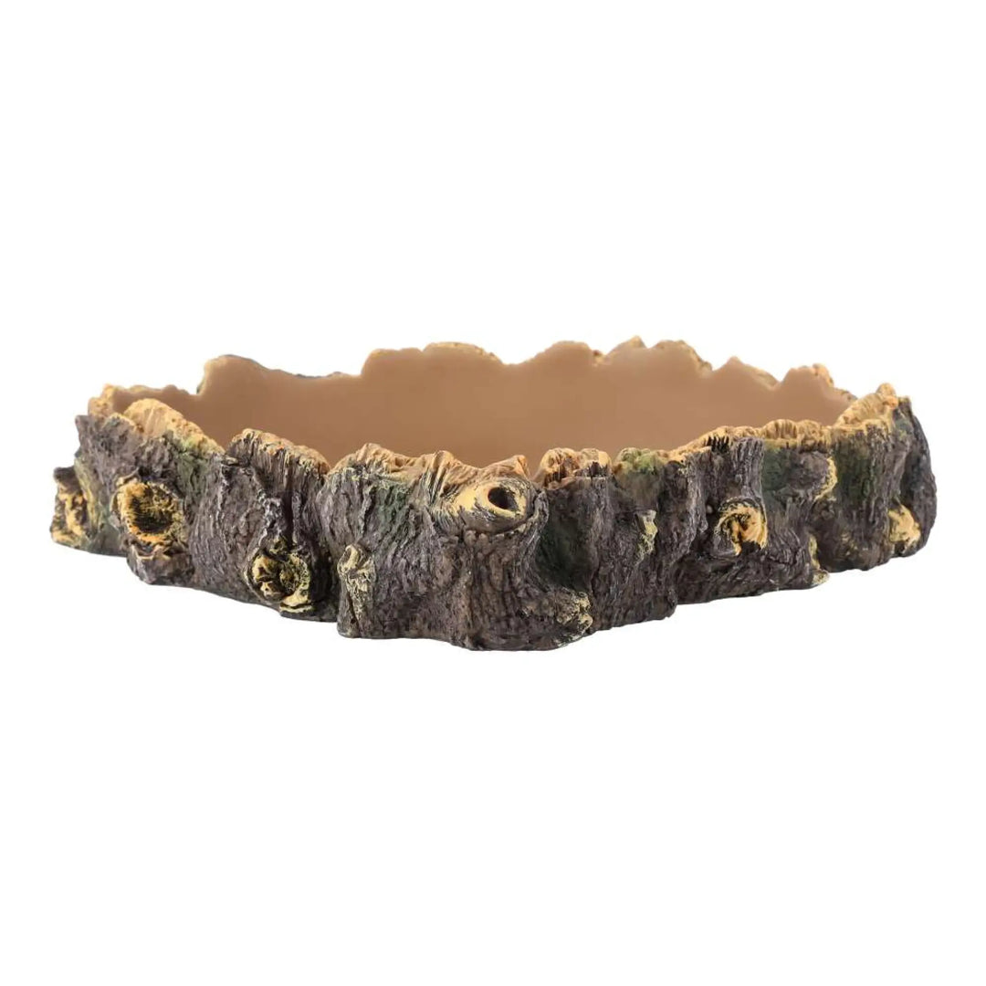 Prorep Rustic Bark Corner Dish Decor