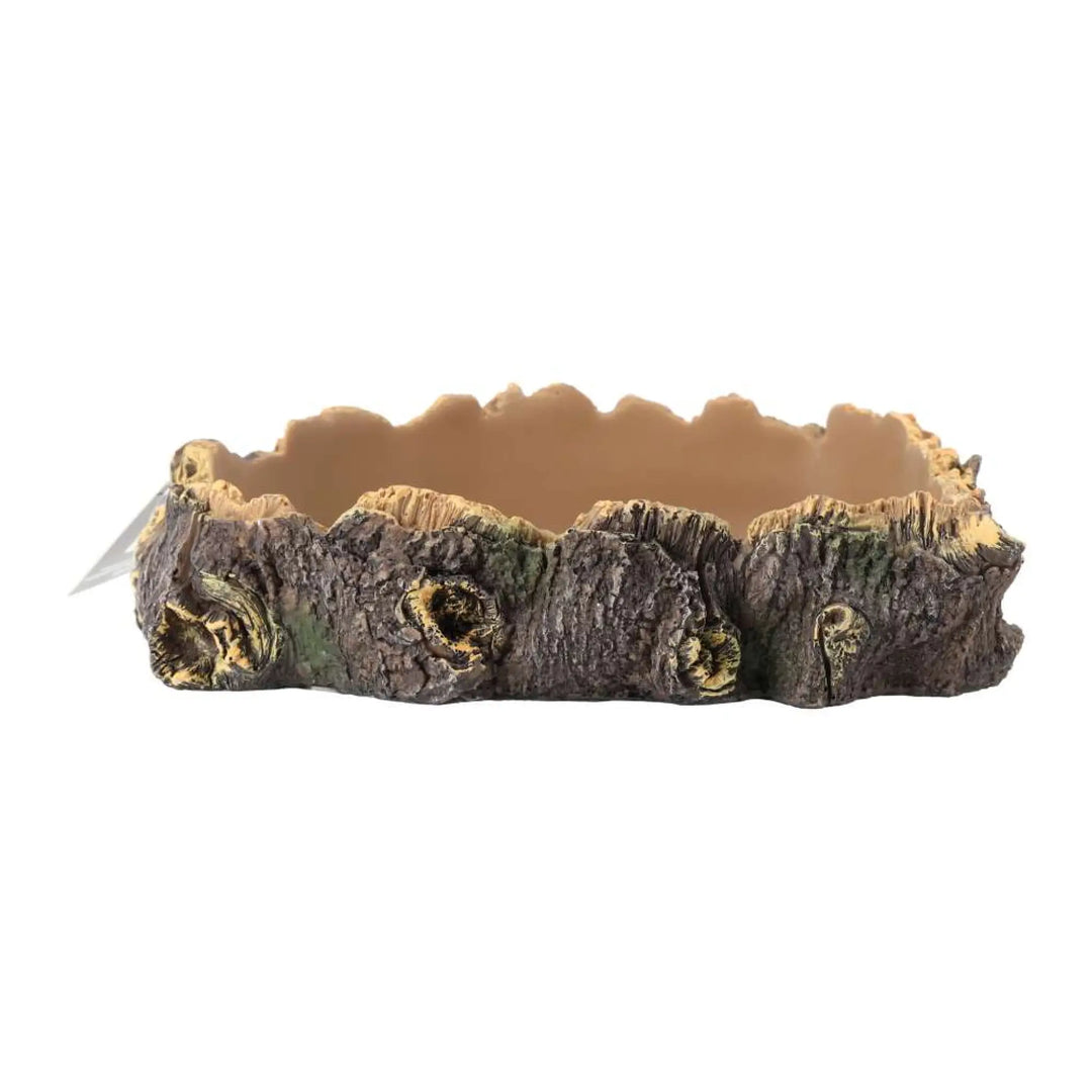 Prorep Rustic Bark Corner Dish Decor