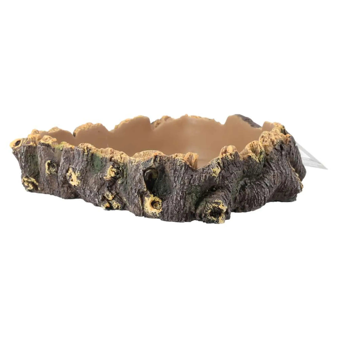 Prorep Rustic Bark Corner Dish Decor