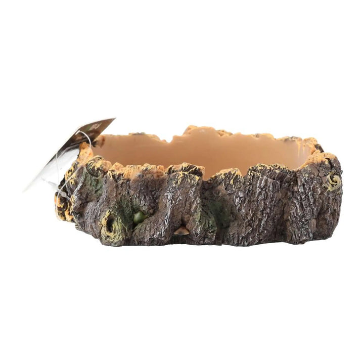 Prorep Rustic Bark Dish Decor