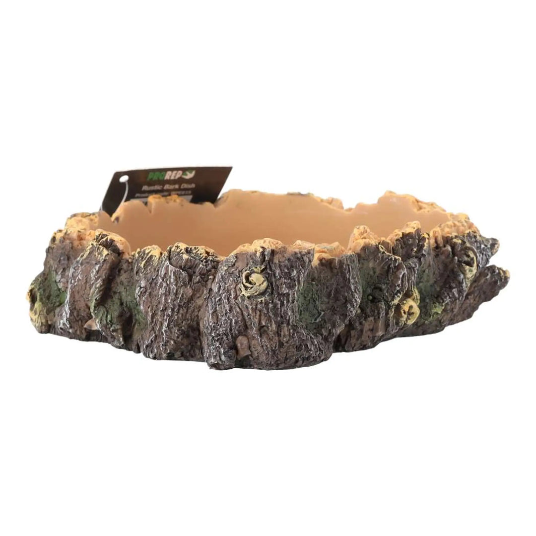 Prorep Rustic Bark Dish Decor