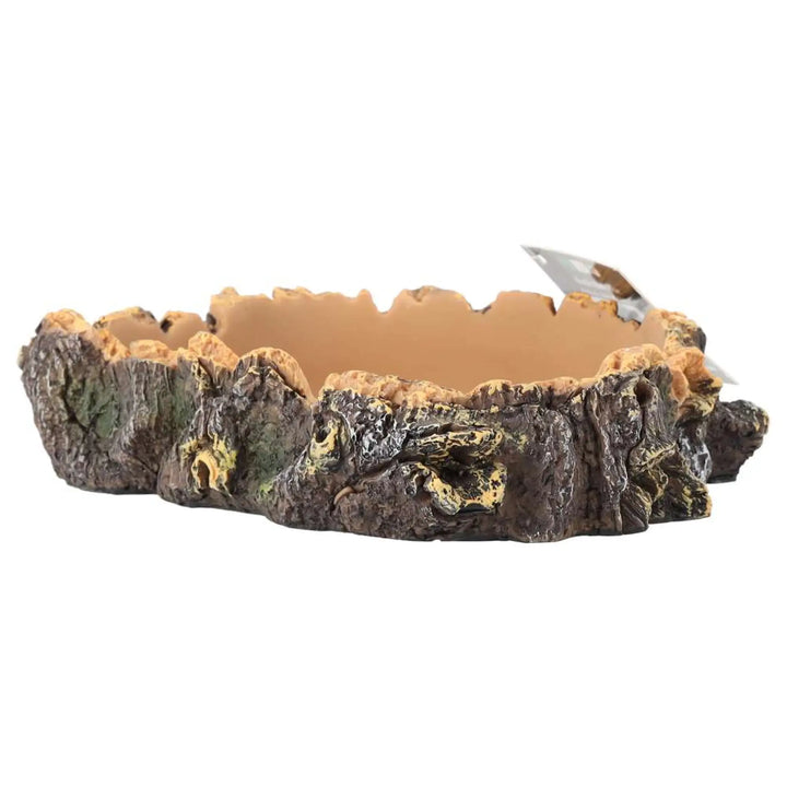 Prorep Rustic Bark Dish Decor