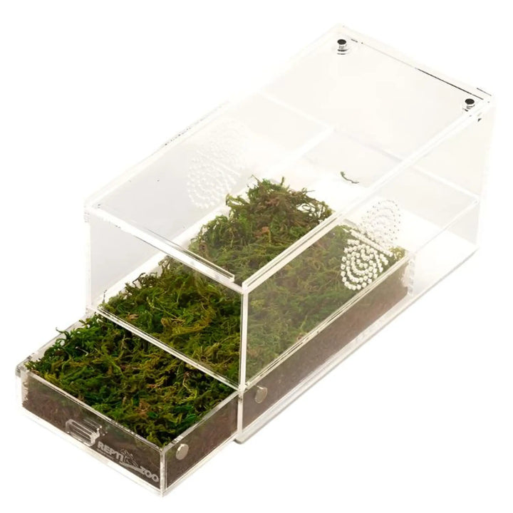 Reptizoo Acrylic Case With Removable Tray 203X102X102Mm Housing