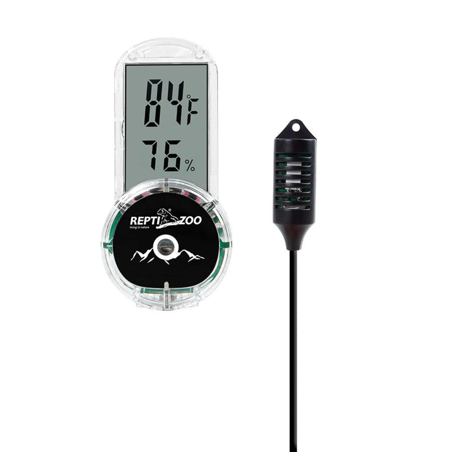 Reptizoo Digital Thermo-Hygrometer Suction Cup With Probe Heating