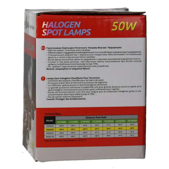 ReptiZoo Halogen Spotlamp 50w side