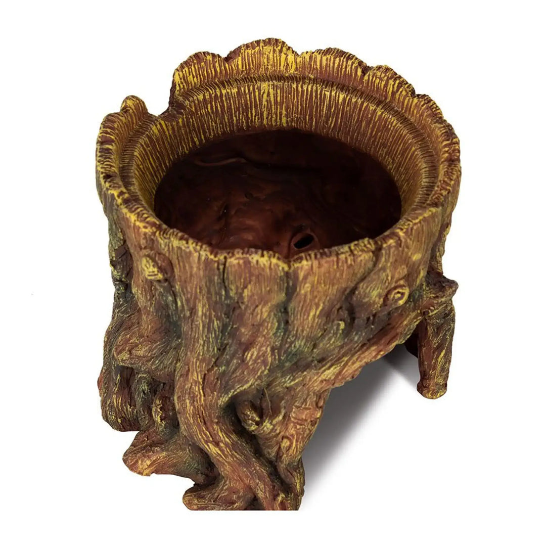 Reptizoo Humid Tree Stump Hideout And Dish Decor