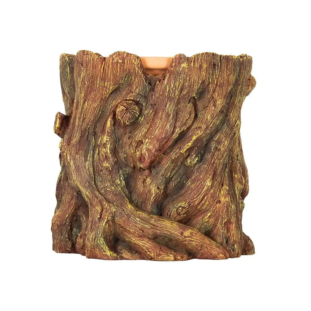 Reptizoo Humid Tree Stump Hideout And Dish Decor