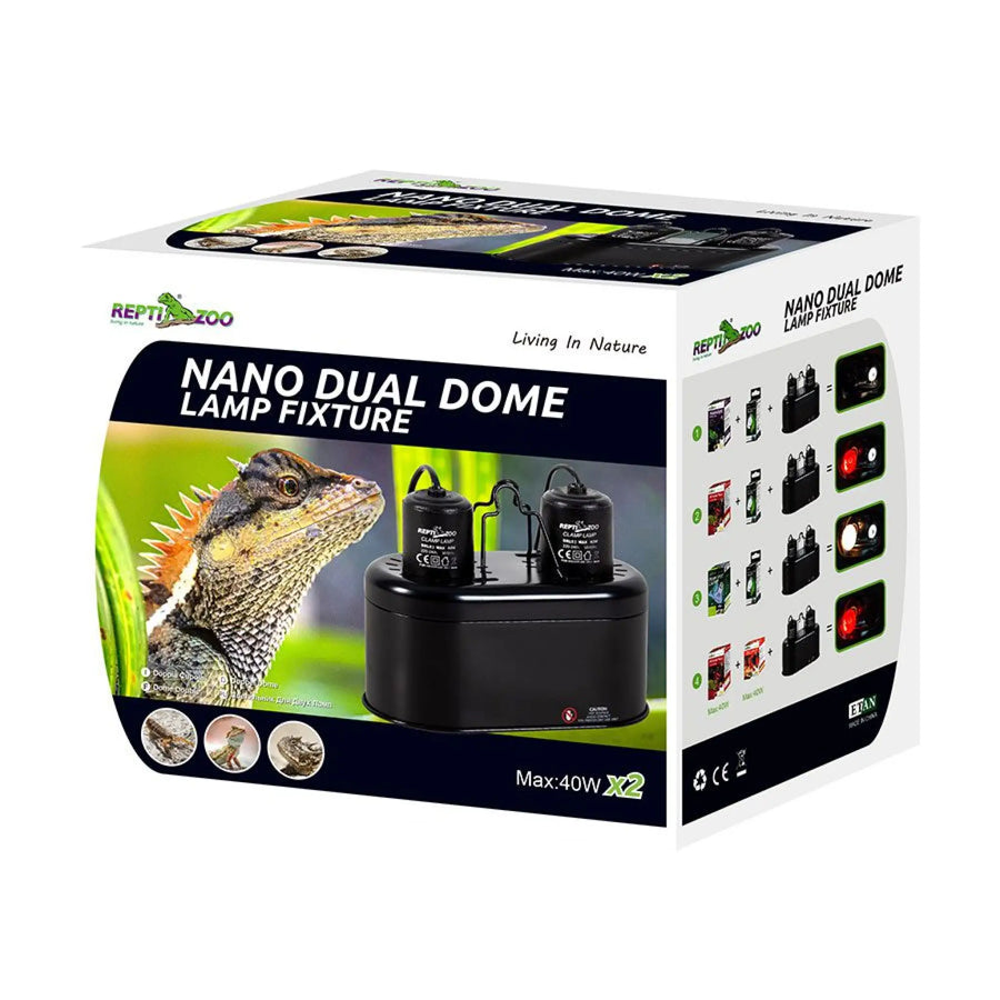 Reptizoo Mini Duel Lamp Dome Lighting