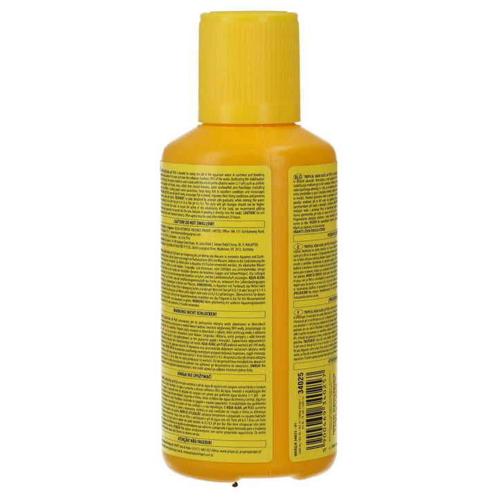 Tropical Aqua-Alkal pH Plus 250ml
 - warning labels of large screw top bottle