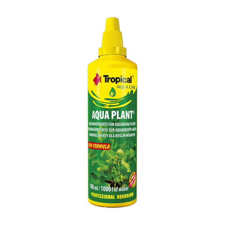 Tropical Aqua Plant 100ml
- tall thin bottle with twist cap for treating your plants macronutrients