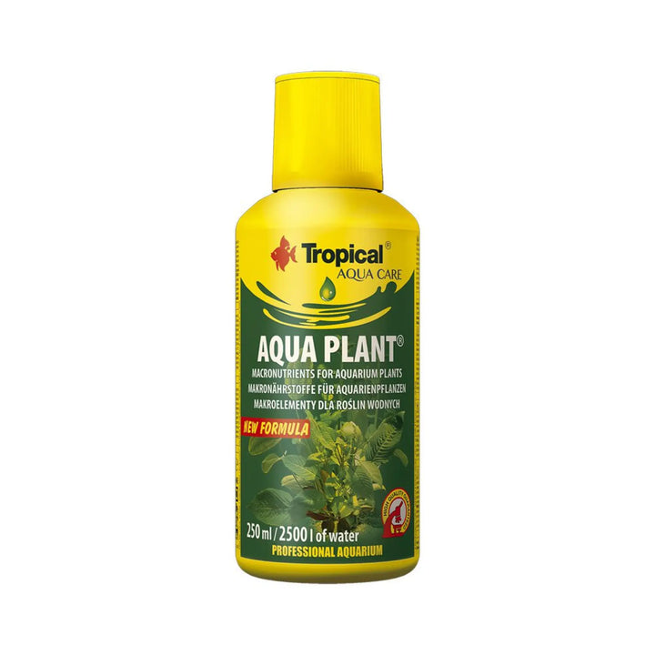 Tropical Aqua Plant 250ml
 - large yellow bottle aqua plant treatment with yellow and green label