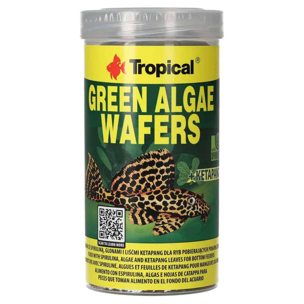 Tropical Green Algae Wafers 250ml/113g - screw top tube