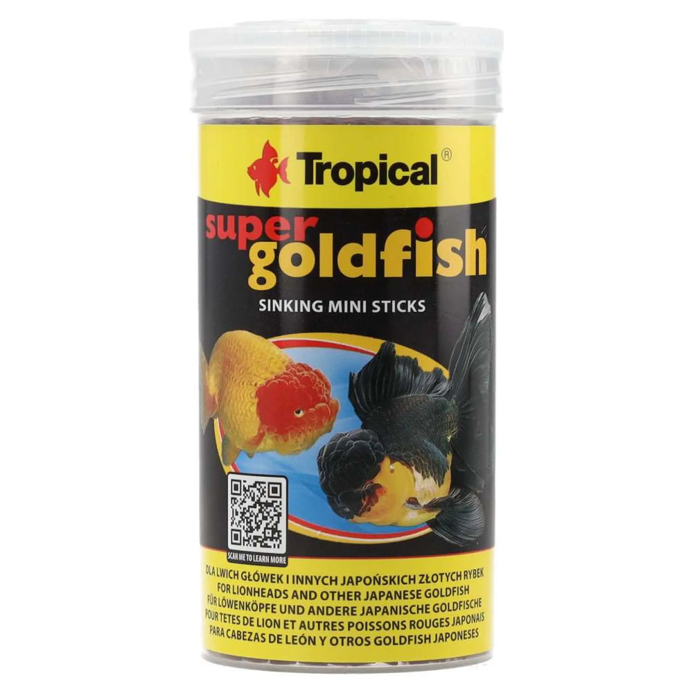 Tropical Super Goldfish Mini Sticks 150g front view