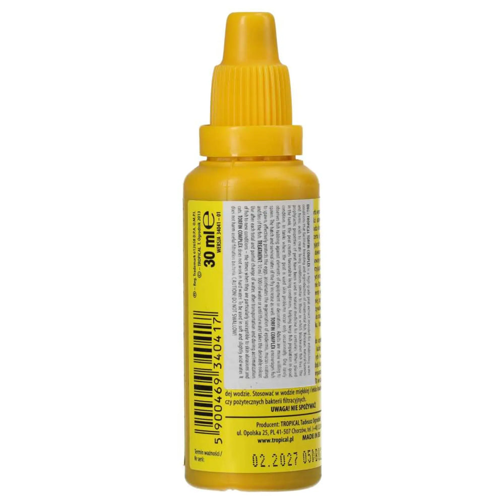 Tropical Torfin Complex 30ml - yellow bottle with warning labels. 