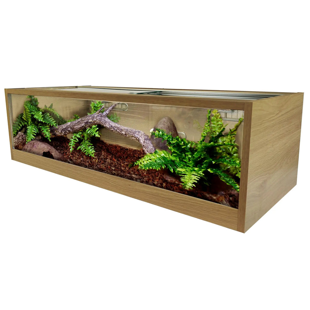 Vivexotic Repti-View Terranium - Medium 86.2 x 37.5 x 25cm - Oak