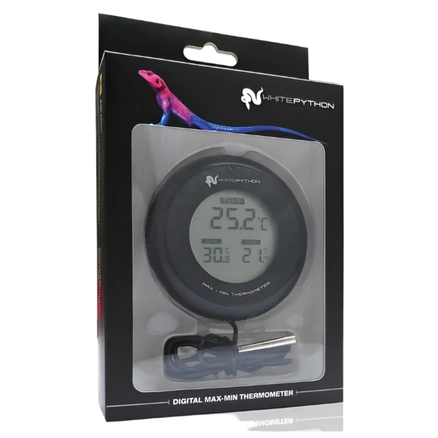 White Python Digital Max / Min Thermometer Heating