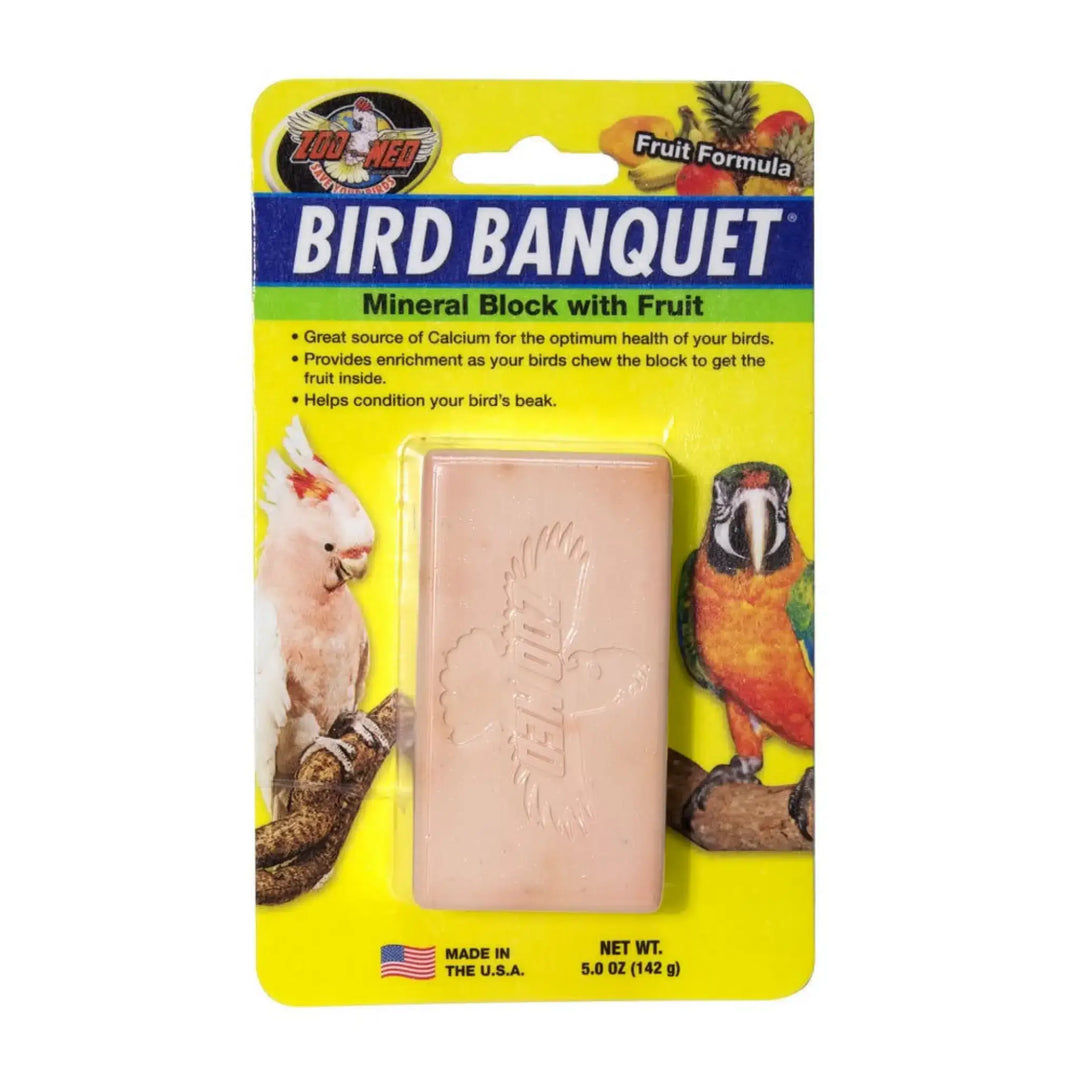 Zoo Med Bird Banquet Mineral Block Fruit Formula