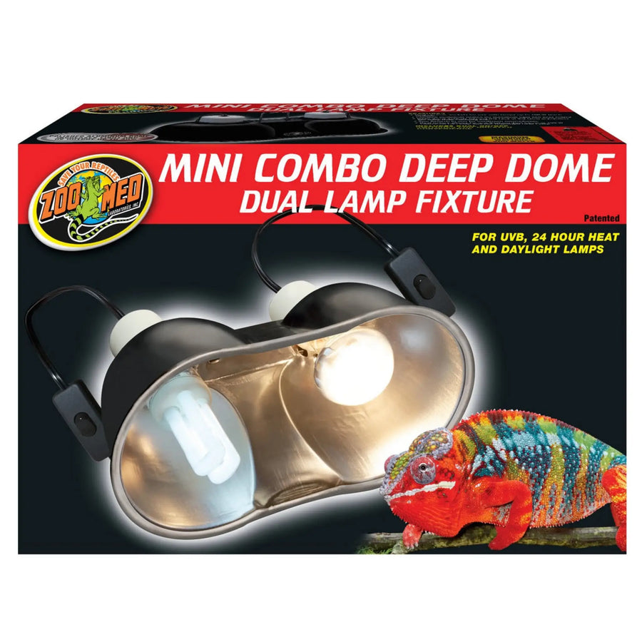 Zoo Med Mini Combo Deep Dome Lamp Fixture Lighting